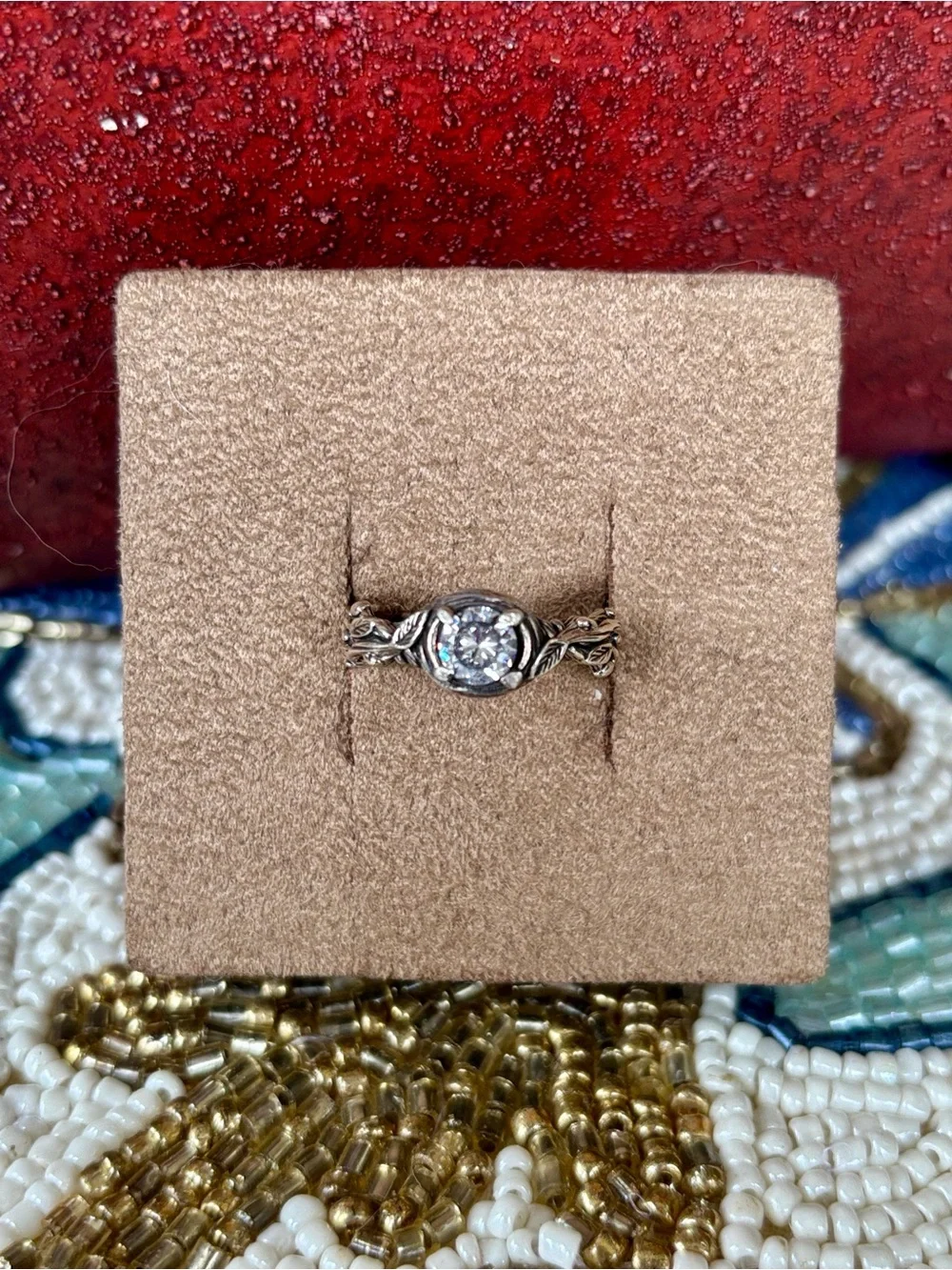 Silver Tree Branch Band Nature Woodland Boho Vine Hippie Engagement Ring Promise